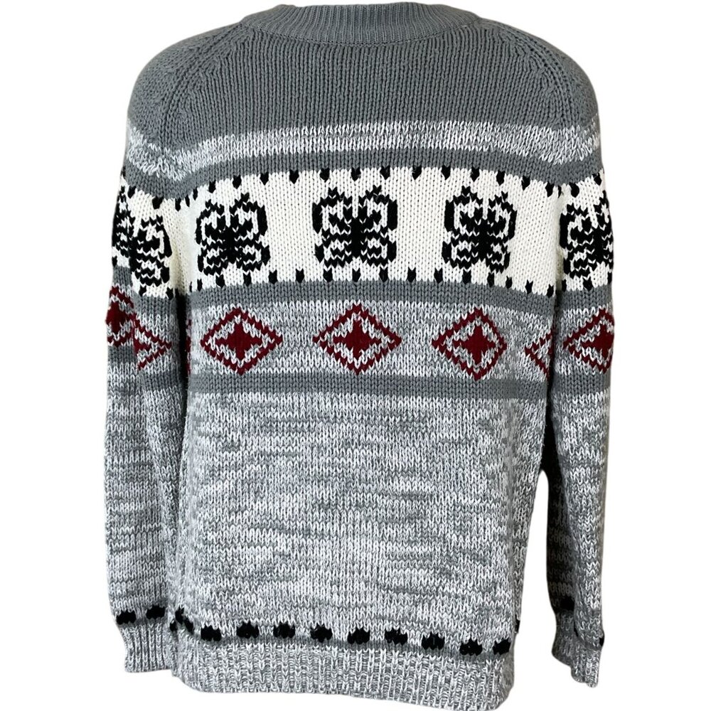 National Shirt Alpine Collection Men's Duplicate Stitch  VTG Ski Sweater Med